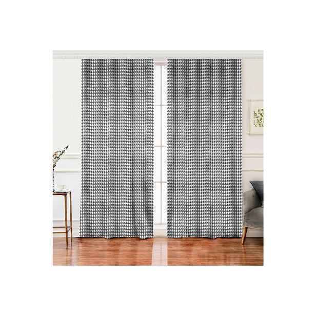 Bílo-šedé závěsy v sadě 2 ks 140x260 cm – Mila Home