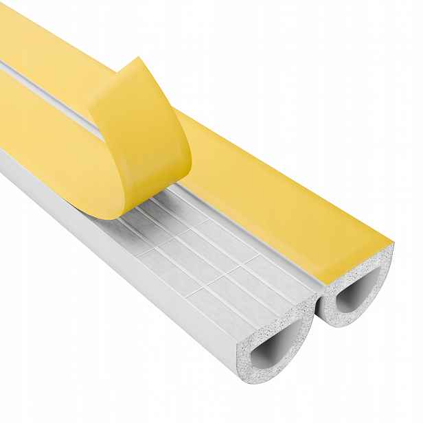Těsnění do okenních dveří Samolepicí Tlumící bílá Typ D 12x10 mm 25 m