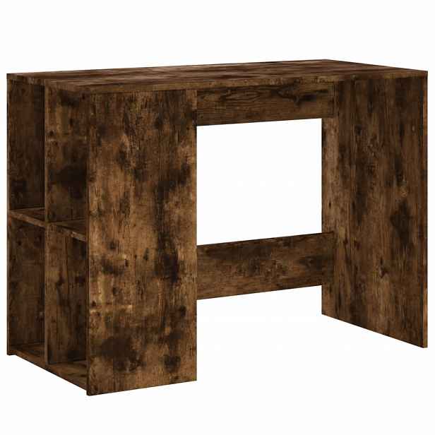 vidaXL Psací stůl kouřový dub 102 x 50 x 75 cm kompozitní dřevo