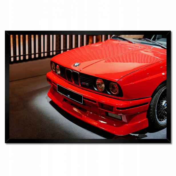 Plakáty v rámu 60x40 Červené Bmw M3 Trojka