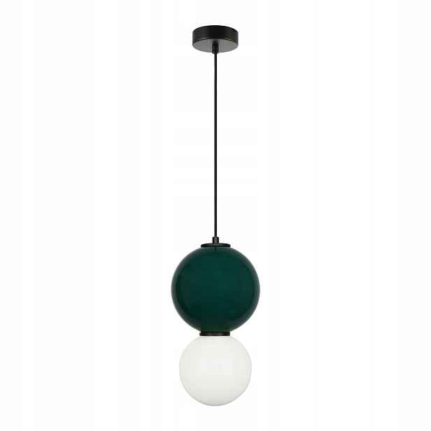 Stropní svítidlo Italux Pieve Led 6W Ø18 cm IP20 zeleno-bílá