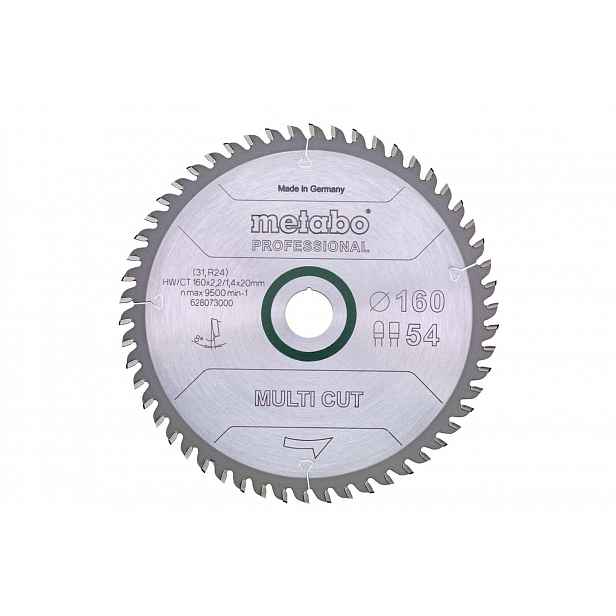 Metabo - Pilový kotouč Multi Cut - Professional, 160x20 mm, Z54 628073000