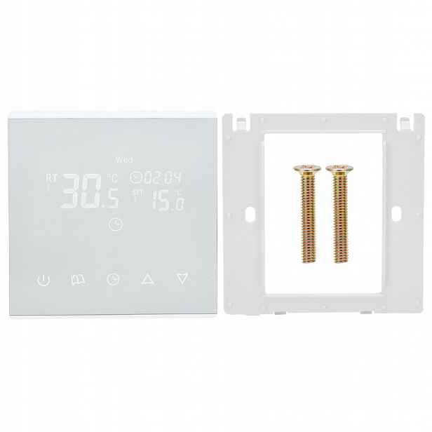 Pokojový Termostat AC220V S Teplotním Senzorem, Bílý