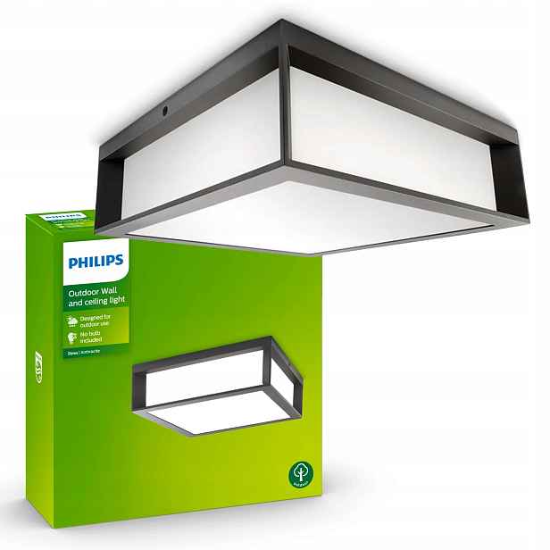 Stropní zahradní lampa Philips Skies Stropní Svítidlo Venkovní nástěnné svítidlo E27 Led