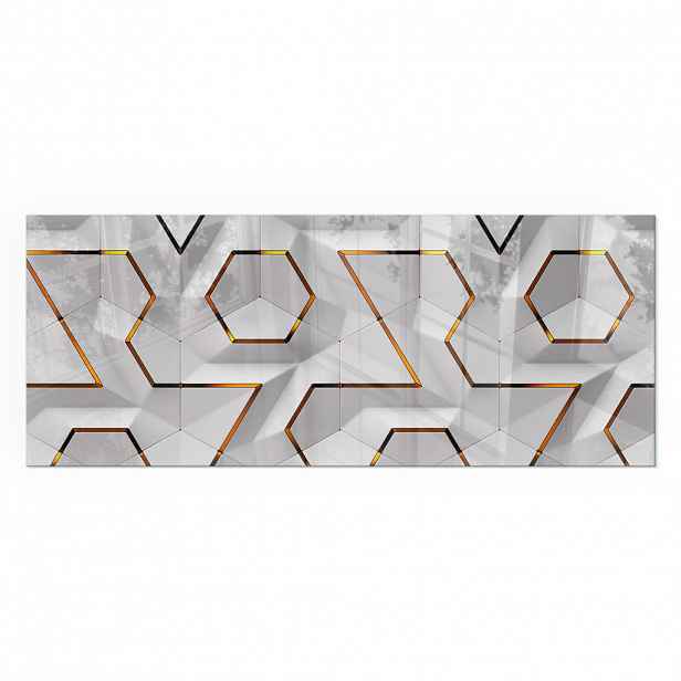 TULUP PODLOŽKA POD KRB 125x50 cm - Geometrický 3D vzor