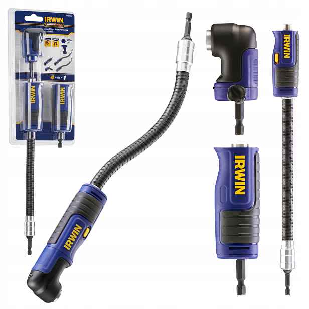 Úhlový držák bitů Irwin flexibilní modulární 4v1 285 mm