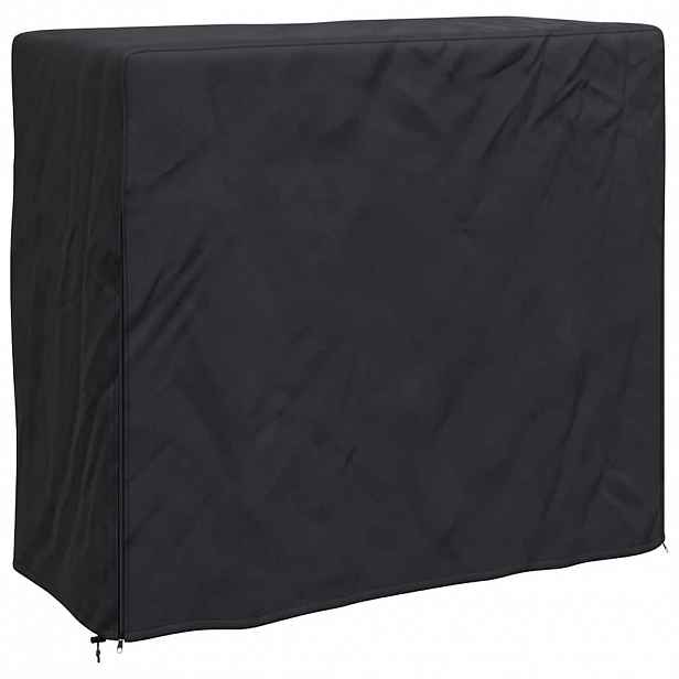 vidaXL Kryt na stojan na dřevo 61 x 122 x 106 cm Obdélníkový Černá