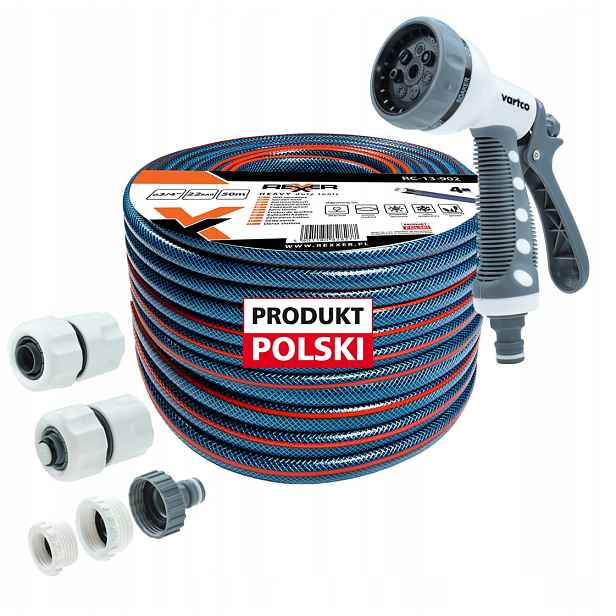 Hadice 3/4" 50 m 4VRSTVÁ Spojky Pistole Polský Výrobek