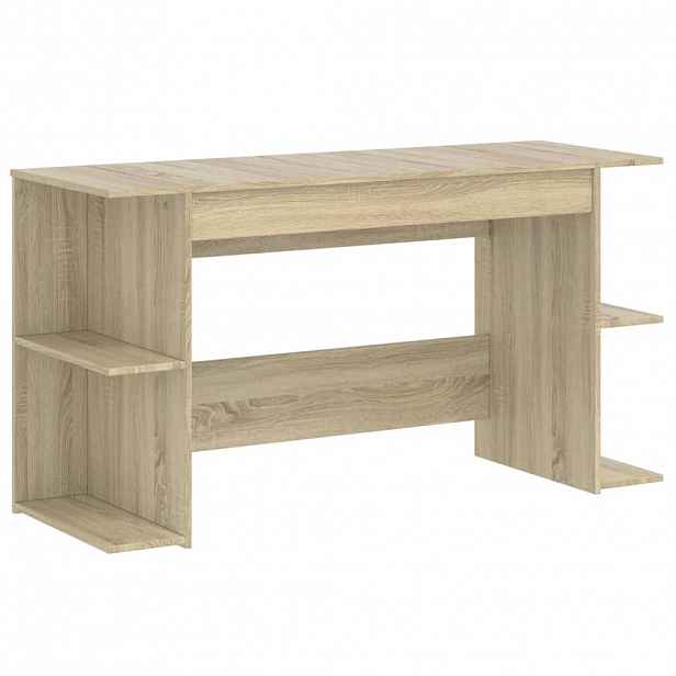 vidaXL Psací stůl dub sonoma 140 x 50 x 75 cm kompozitní dřevo