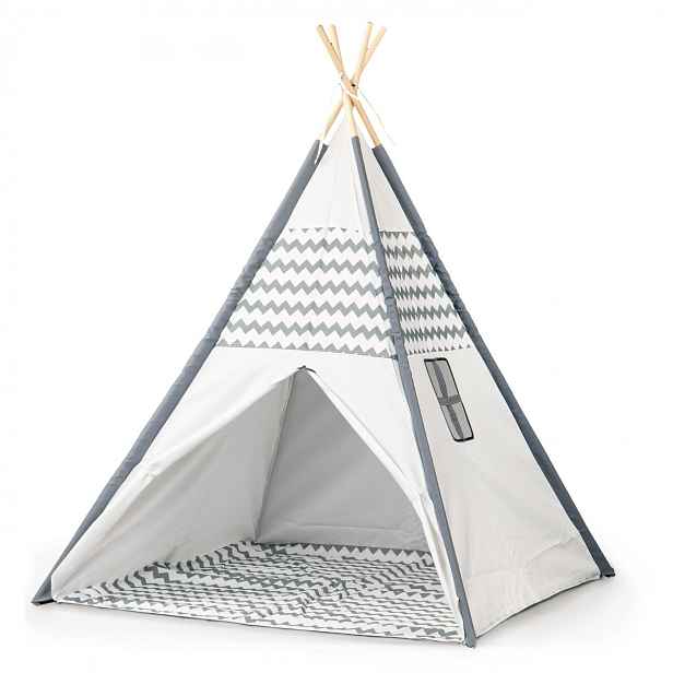 ECOTOYS Dětský teepee stan Wiga bílý