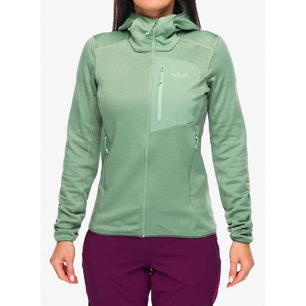 Dámská Mikina s kapucí Rab Ascendor Hoody tmavě zelená 12 (M)