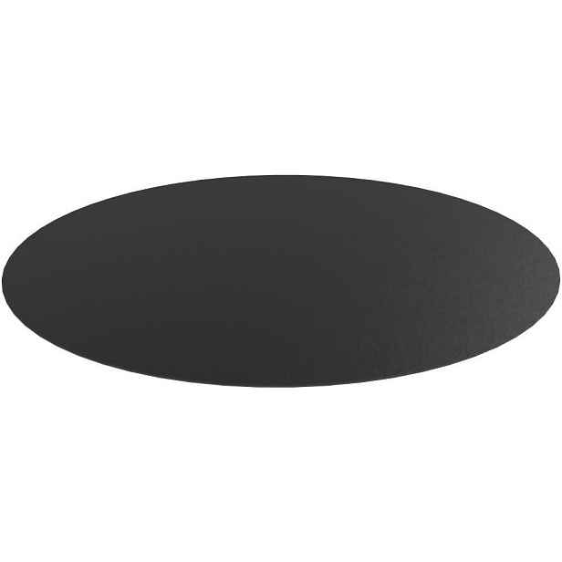 Kulatá Černá ochranná podložka pod židli 100 cm 1,7