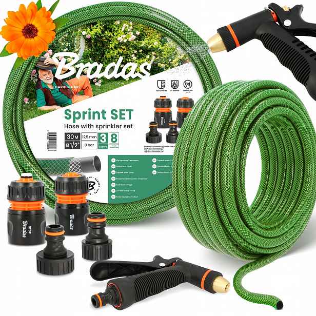 Hadice 1/2 30 m 3-VRSTVÁ Svinovací Elastický Hadice Podle Yo-p