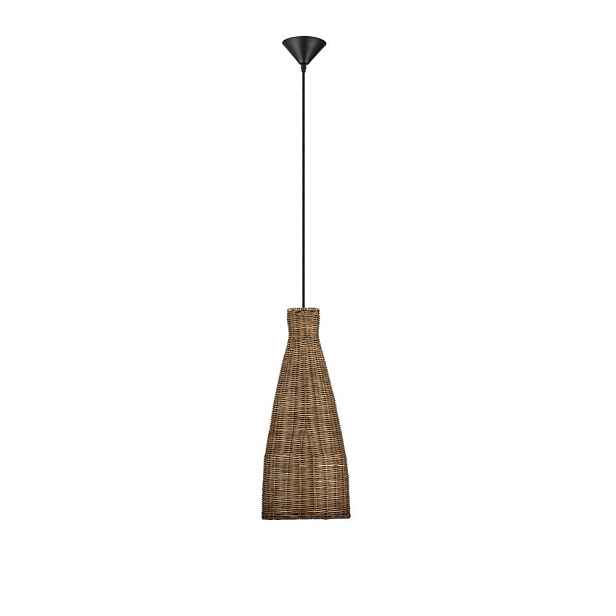 Ratanové závěsné svítidlo v přírodní barvě ø 19,5 cm Rielo – Nova Luce