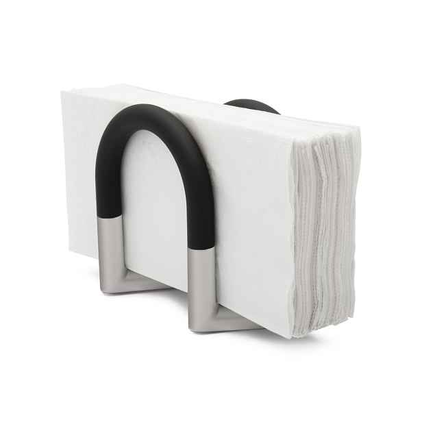Stojánek na ubrousky Umbra SWIVEL - stříbrný