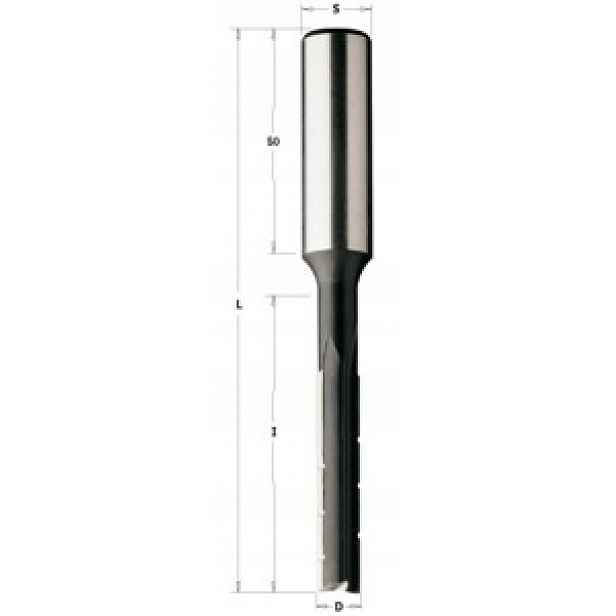 Cmt 172.200.31 Fréza Hl oscilační s lamačem D=20 I=120 L=175 S=13x50 Rh Z2