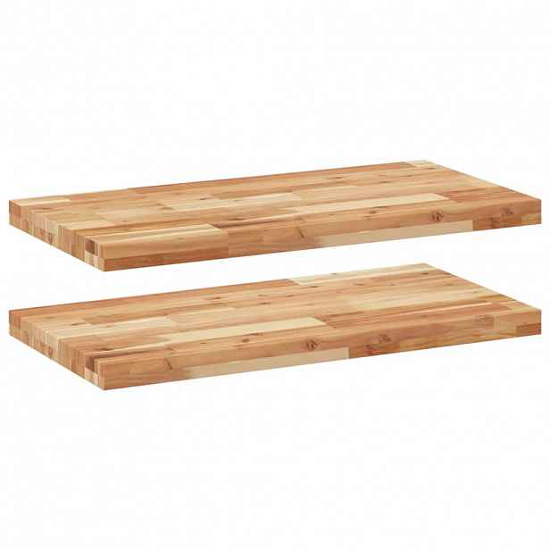 vidaXL Plovoucí police 2 ks 60 x 40 x 4 cm olejované akáciové dřevo