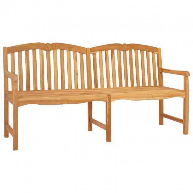 vidaXL Ručně vyřezávaná lavička s motivem mušle 180 x 60 x 96 cm