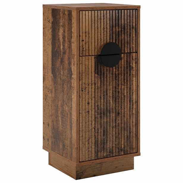 vidaXL Servírovací skříň VENRAY Staré dřevo 35 x 33 x 77,5 cm