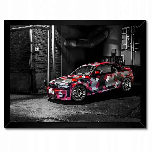 Plakáty v rámu 40x30 Červené Bmw