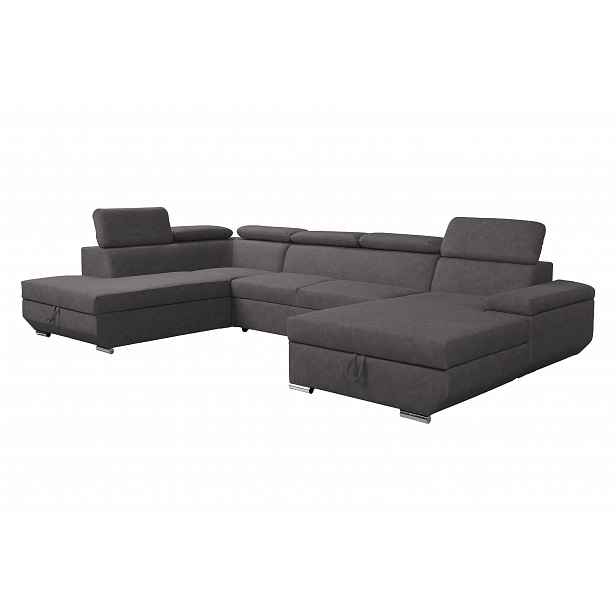 Sedací souprava Lars II. U FORM - Logan Graphite - Pravá