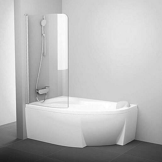 Vanová zástěna Ravak Rosa 150x140 cm Satin 7QLM0U00Y1
