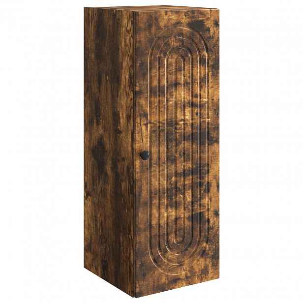 vidaXL Nástěnná skříň Kouřový dub 33 x 34,5 x 90 cm Kompozitní dřevo