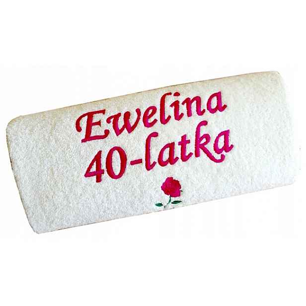 Dárek k 40. narozeninám pro ženu, muže, sestru, bratra, roky, Ručník, výšivka