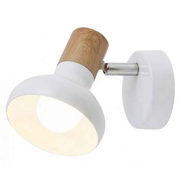 Holly nástěnné bodové svítidlo max. 1x40W E14 IP20 bílá, světlé dřevo