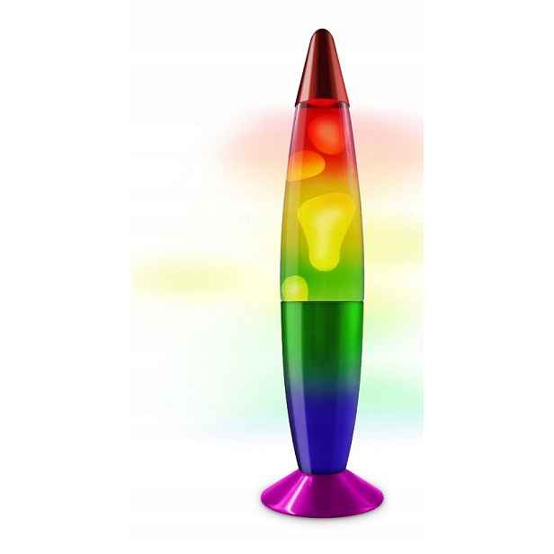 Lampa Lawa Lampa Lava 34 cm Duhová Led magma Duha magmatická s voskem