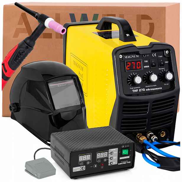 Sada Svářečka Magnum Thf 270 Mikro Tig 230V Přilba Držák Nástavec
