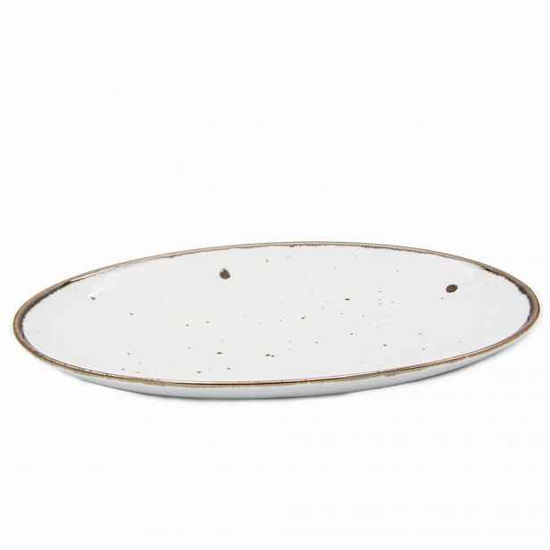 Alumina Bogucice Bílá Oválná mísa 34,5 cm