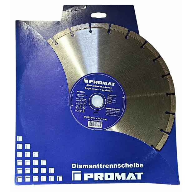 Diamantový kotouč Promat na betonu 350 x 25,4 mm