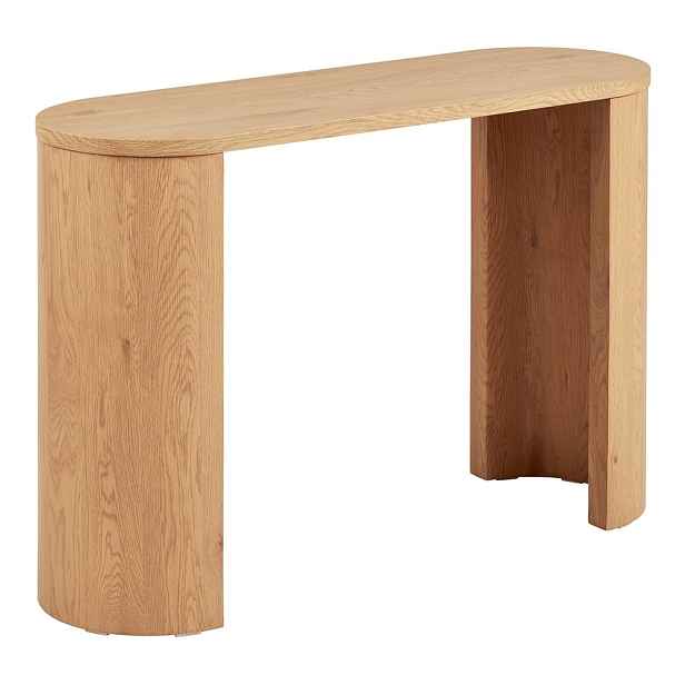 Konzolový stolek v dekoru dubu v přírodní barvě 38x114 cm Bibione – House Nordic