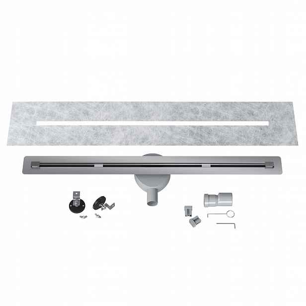 Lineární Odtok Pod Dlažbu 90 cm Ocel Sifon Sprchová Vanička Luno Inox
