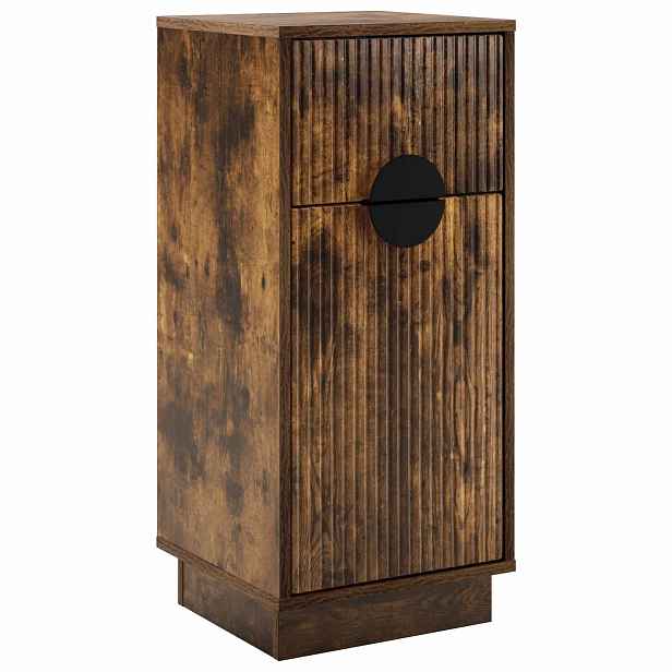 vidaXL Servírovací skříň VENRAY Kouřový dub 35 x 33 x 77,5 cm