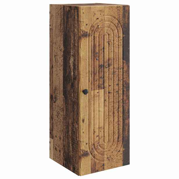 vidaXL Nástěnná skříň Staré dřevo 33 x 34,5 x 90 cm Kompozitní dřevo