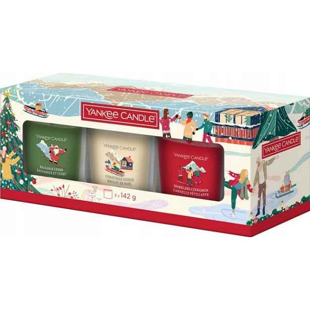 Dárková Sada 3 svíček ve skleničkách Yankee Candle Apres Ski