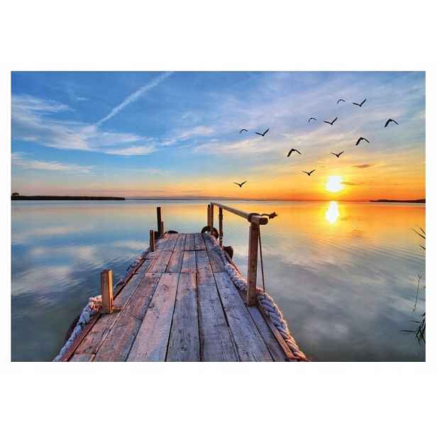 Fototapeta Most 3D Jezero Příroda Nebe 254x184