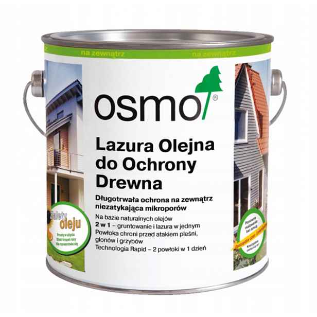 Osmo Olejová lazura na ochranu dřeva při fasádě teras modřín 702 2,5L
