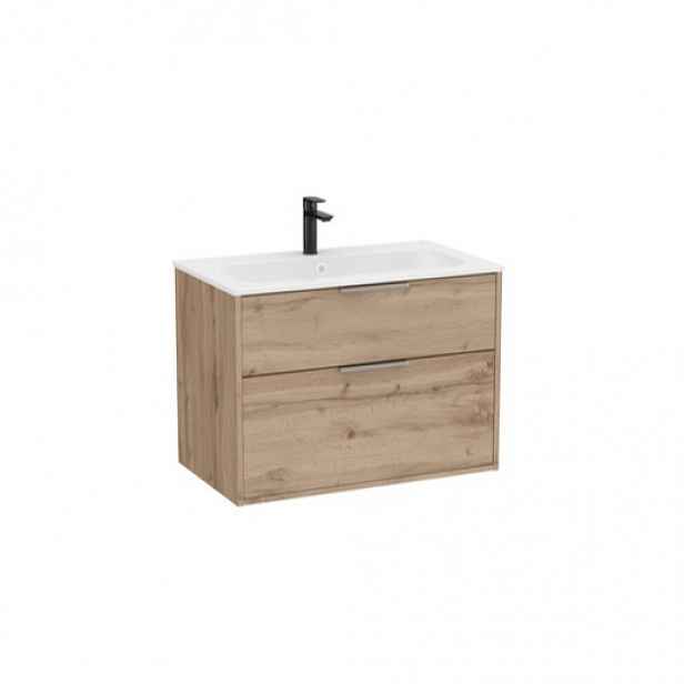 Roca Optica koupelnová skříňka s umyvadlem 79x58x45,5 cm dub OPT802ZO