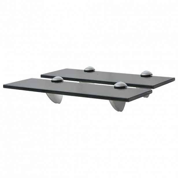 vidaXL Plovoucí police 2 ks sklo 30 x 10 cm 8 mm