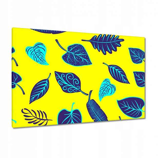 Obrazy 120x80 Modré listy Listy