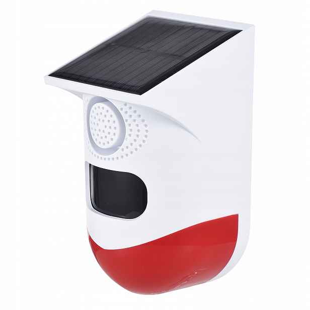 Solární Siréna Alarm 120 dB Pir Senzor