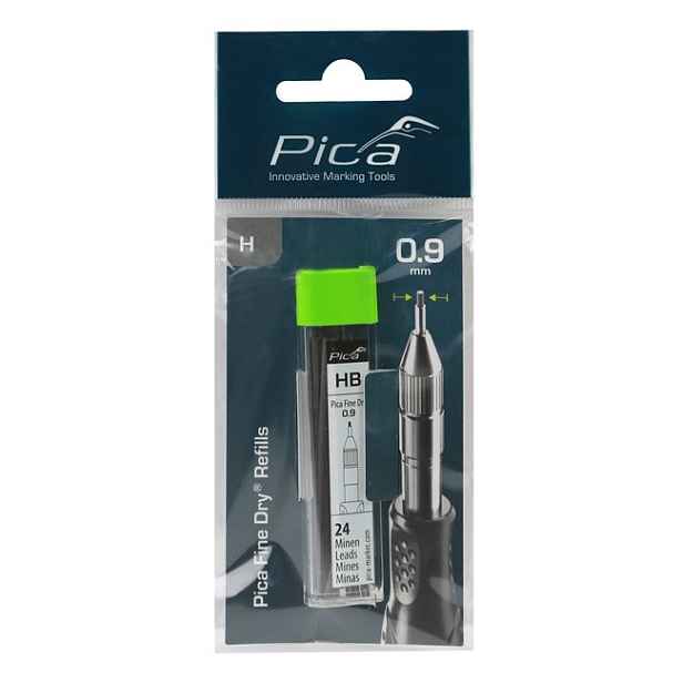 Tuhy náhradní Pica Fine Dry 0,9 mm černé 24 ks
