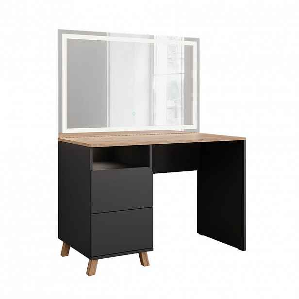 Vicco TOALETNÍ STOLEK Karen Antracit/Artisan 110 cm se zrcadlem LED