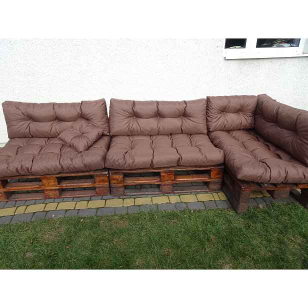 Polštáře na tři Palety sada 8 ks Bronz Step