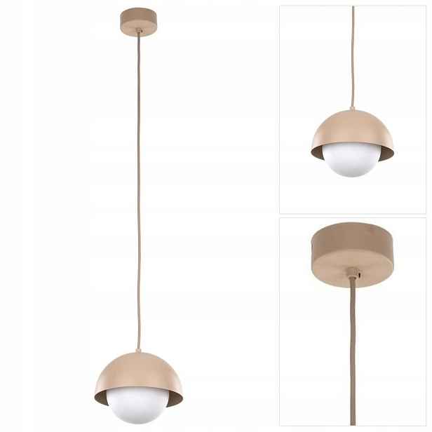 Závěsná béžová lampa Bono Sabia s harmonickými liniemi do kuchyně Tk Lighting