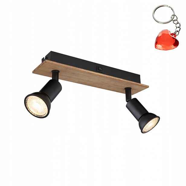Spot reflektorová lampa s vypínačem Drew 57998-2W Globo