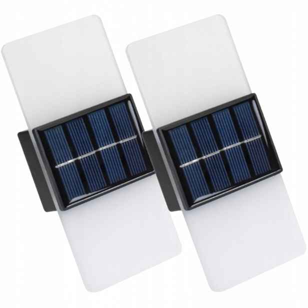 2x Solární lampa Dekorativní zahradní Led osvětlení terasy balkonu